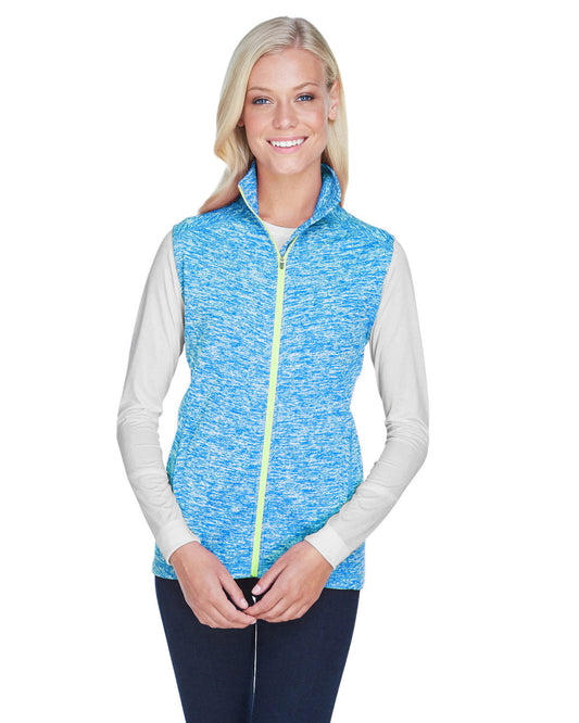 Elevate Your Layering with the J America Ladies' Lasic Cosmic Fleece Vest