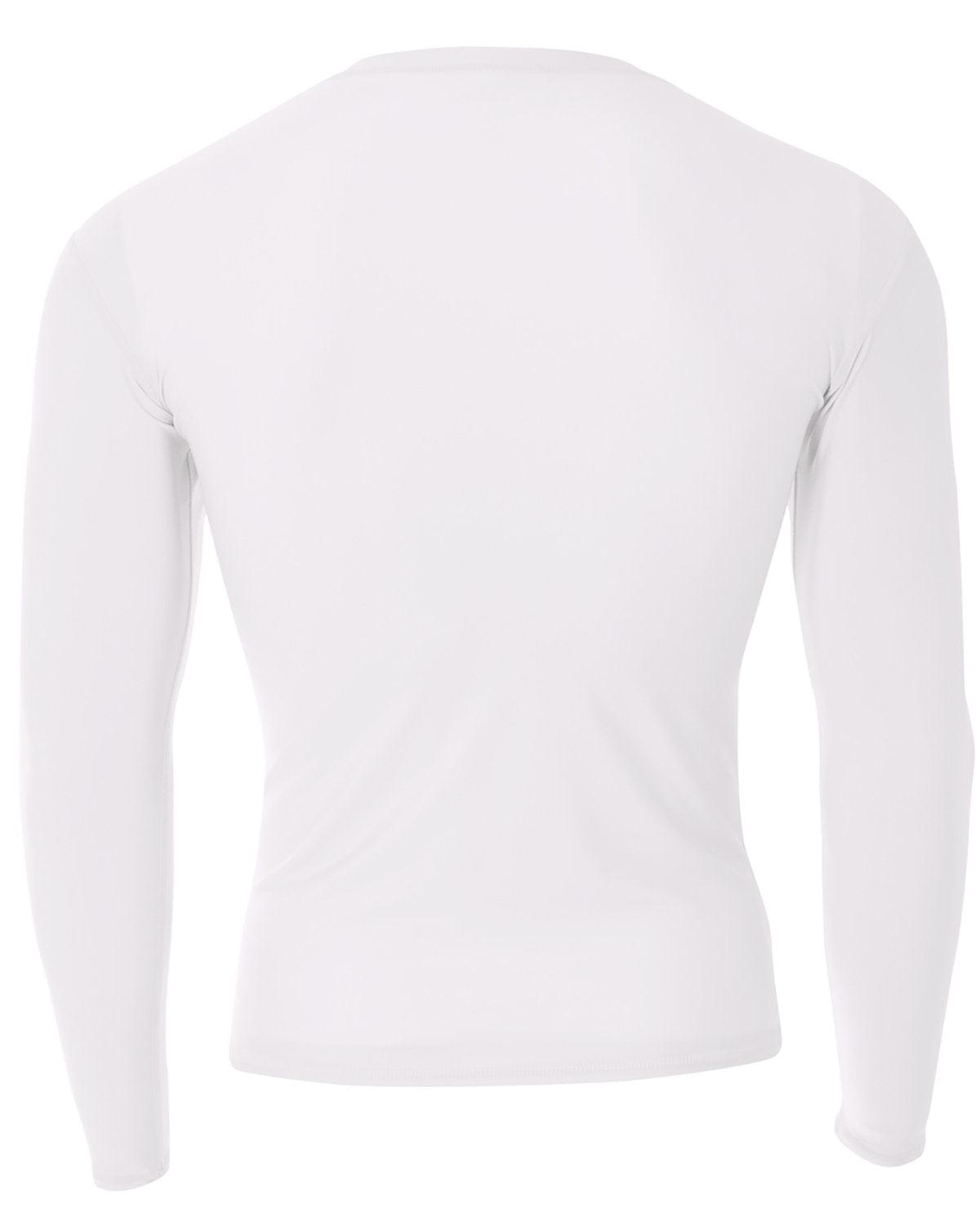 Adult Polyester Spandex Long Sleeve Compression T-Shirt - Apparel Globe