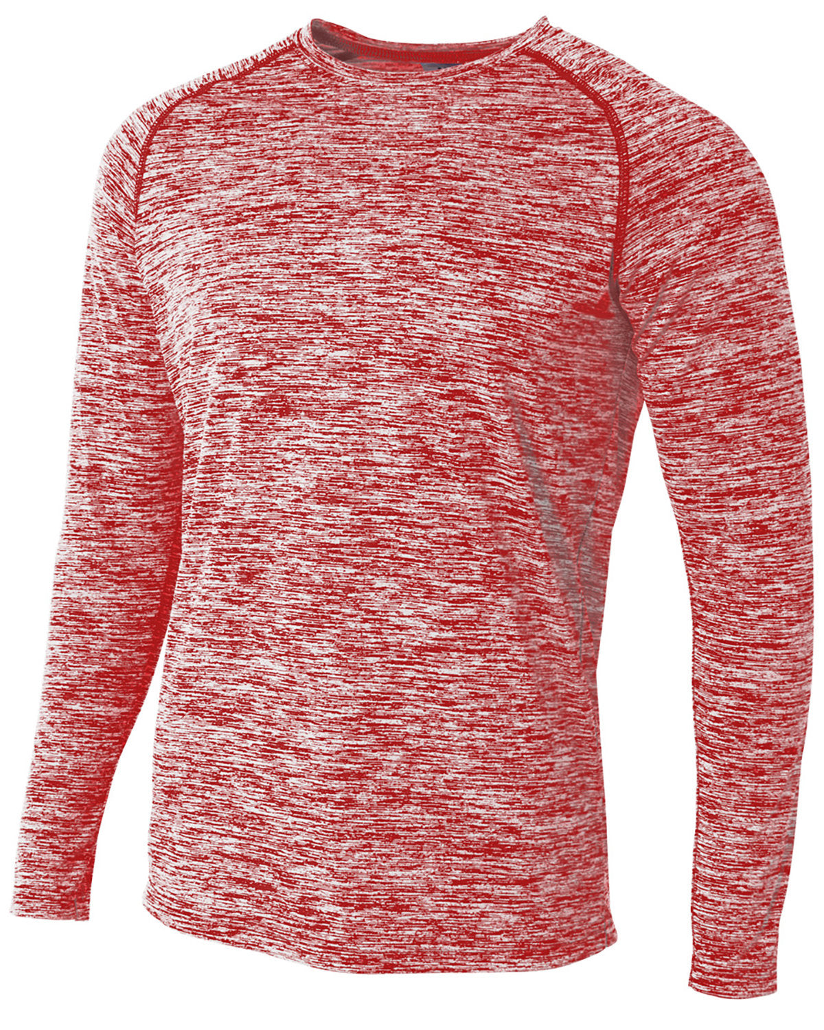Adult Space Dye Long Sleeve Raglan T-Shirt