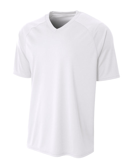 Adult Polyester V-Neck Strike Jersey with Contrast Sleeve