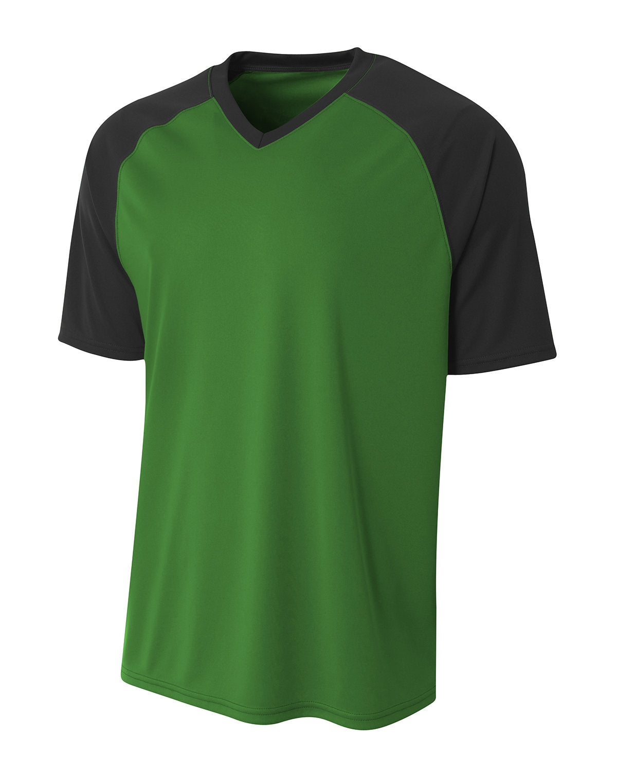 Adult Polyester V-Neck Strike Jersey with Contrast Sleeve