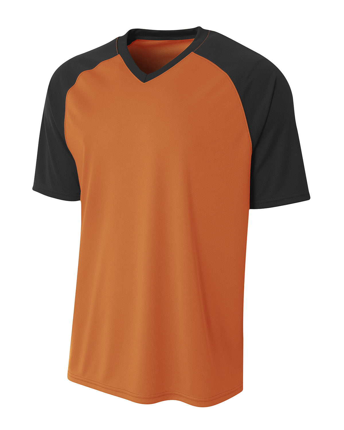 Adult Polyester V-Neck Strike Jersey with Contrast Sleeve