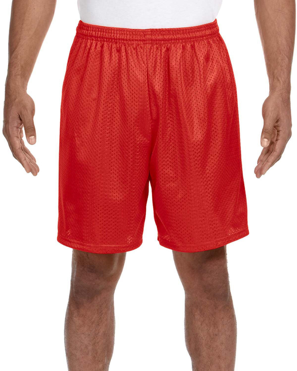 A4 Adult Seven Inch Inseam Mesh Short: Breathable Performance