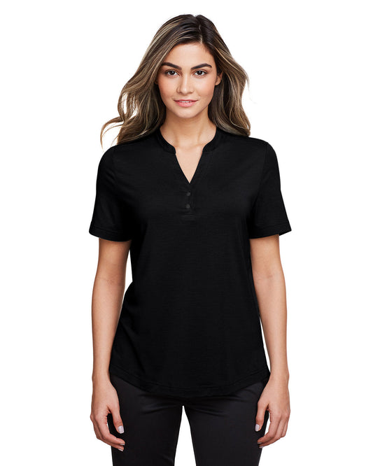 Elevate Your Look with the North End Ladies' Jaq Snap-Up Stretch Performance Polo