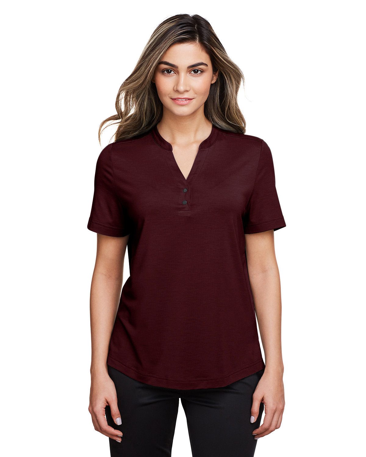 Elevate Your Look with the North End Ladies' Jaq Snap-Up Stretch Performance Polo