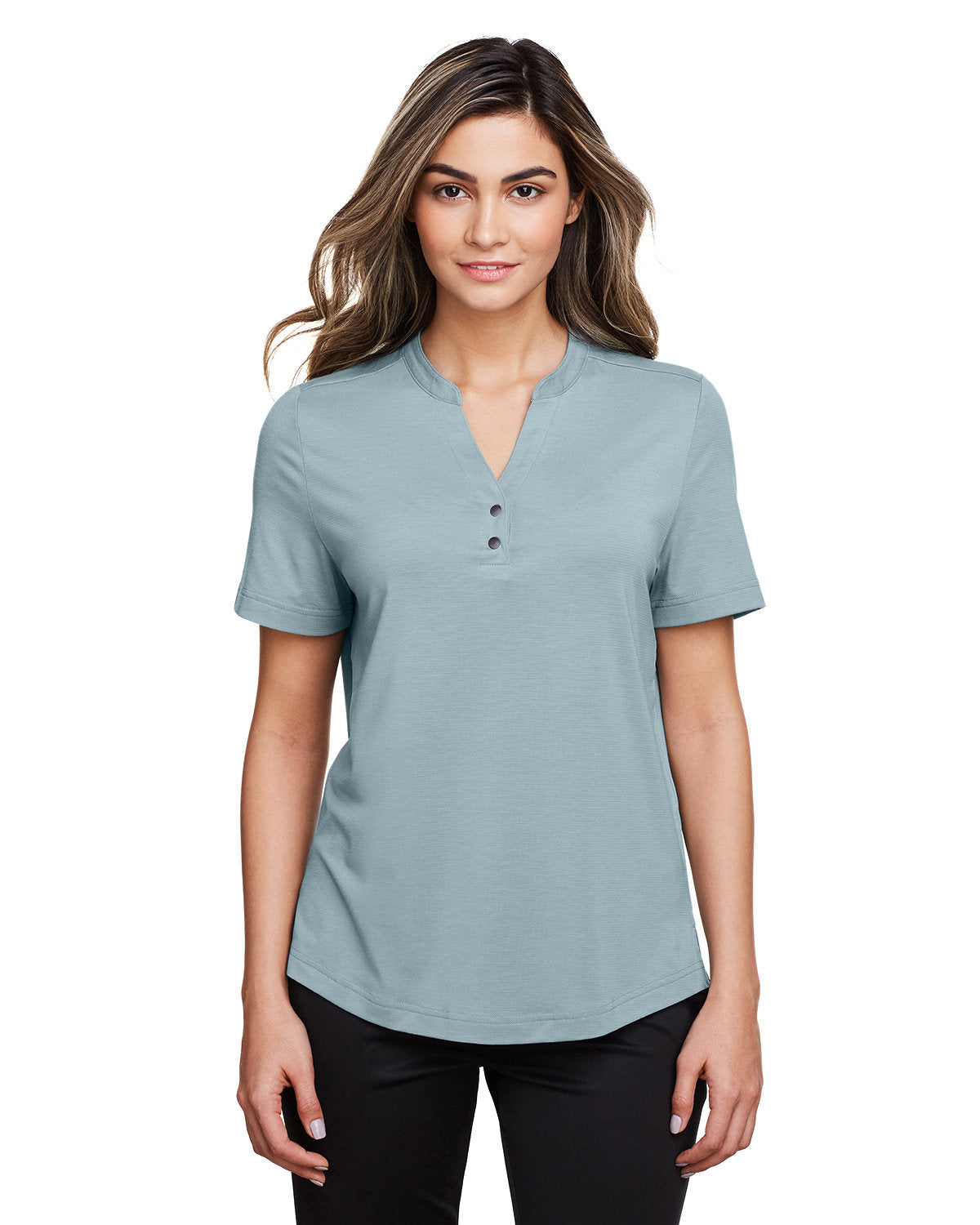 Elevate Your Look with the North End Ladies' Jaq Snap-Up Stretch Performance Polo