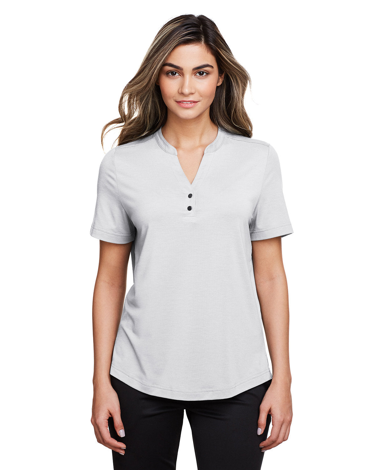 Elevate Your Look with the North End Ladies' Jaq Snap-Up Stretch Performance Polo