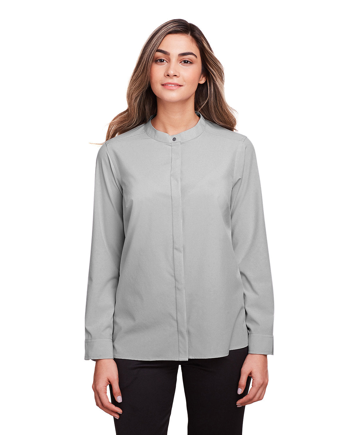 Elevate Your Ensemble with the North End Ladies' Borough Stretch Performance Shirt