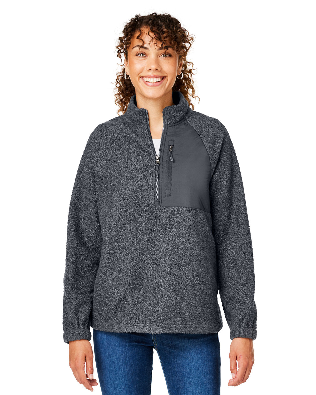 Elevate Your Wardrobe: North End Ladies' Aura Sweater Fleece Quarter-Zip