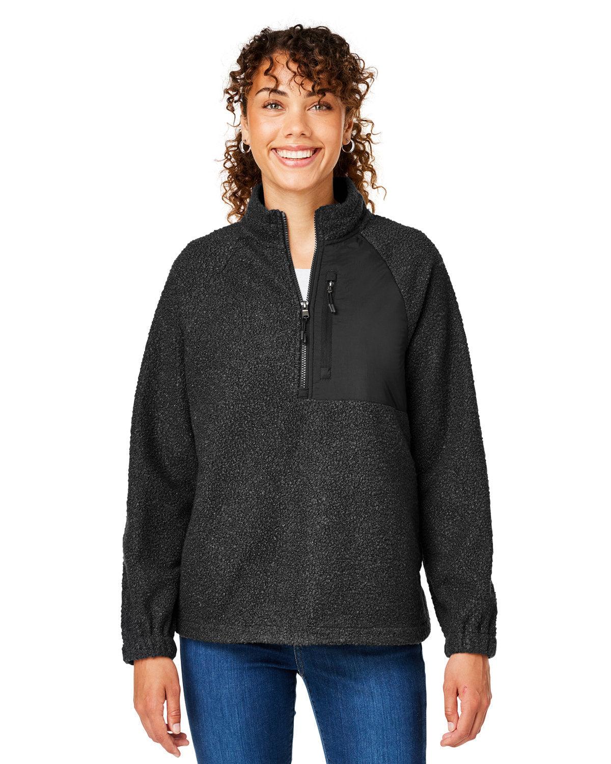 Elevate Your Wardrobe: North End Ladies' Aura Sweater Fleece Quarter-Zip