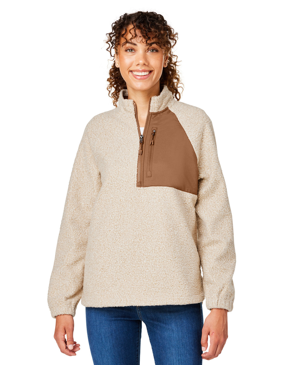 Elevate Your Wardrobe: North End Ladies' Aura Sweater Fleece Quarter-Zip