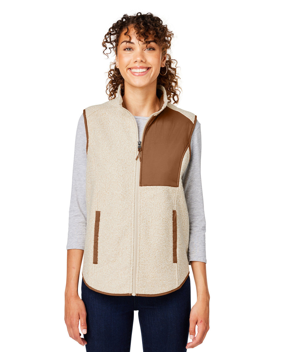 Elevate Your Attire: North End Ladies' Aura Sweater Fleece Vest
