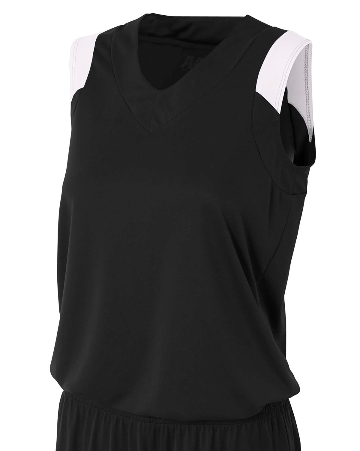 Ladies' Moisture Management V Neck Muscle Shirt
