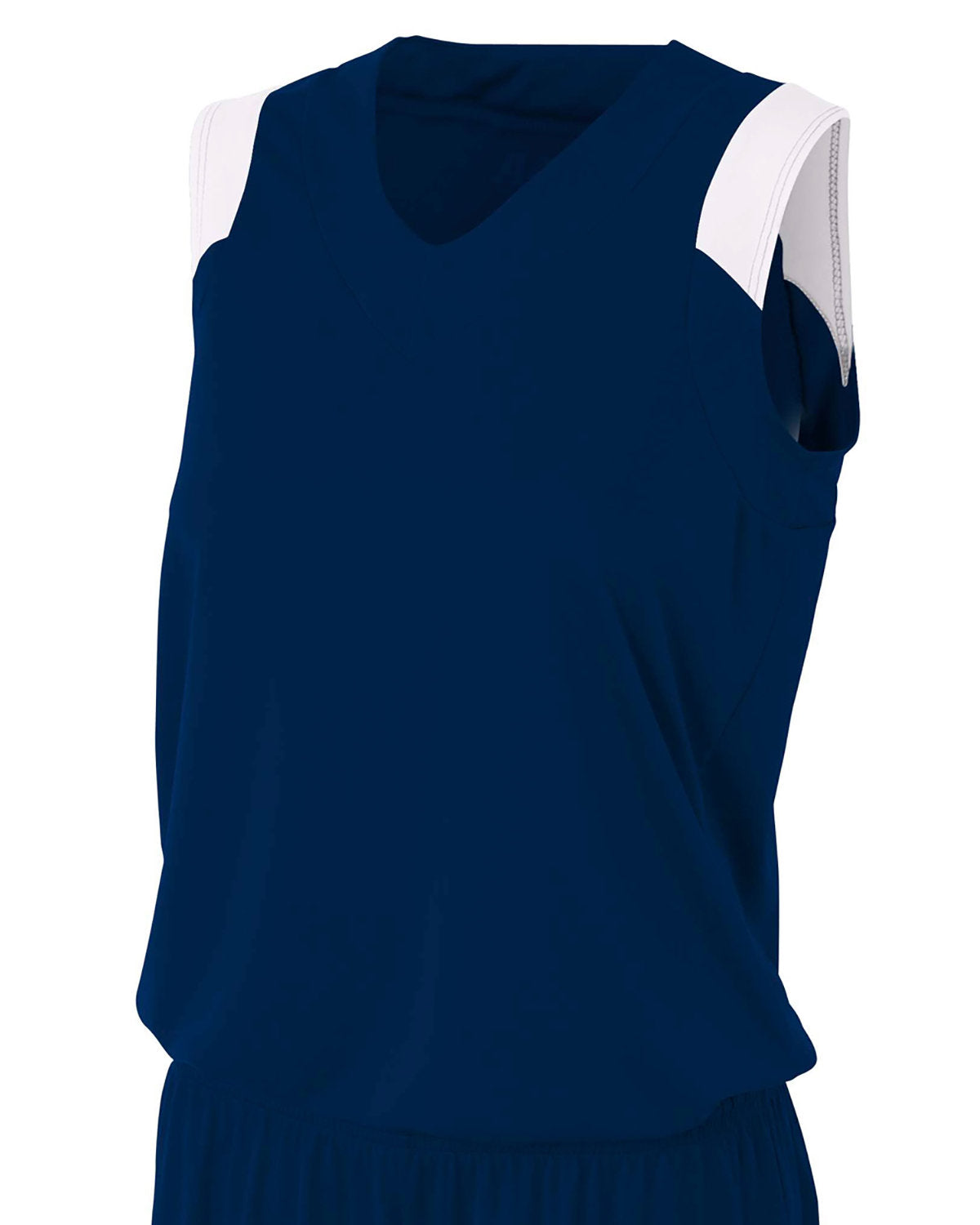 Ladies' Moisture Management V Neck Muscle Shirt
