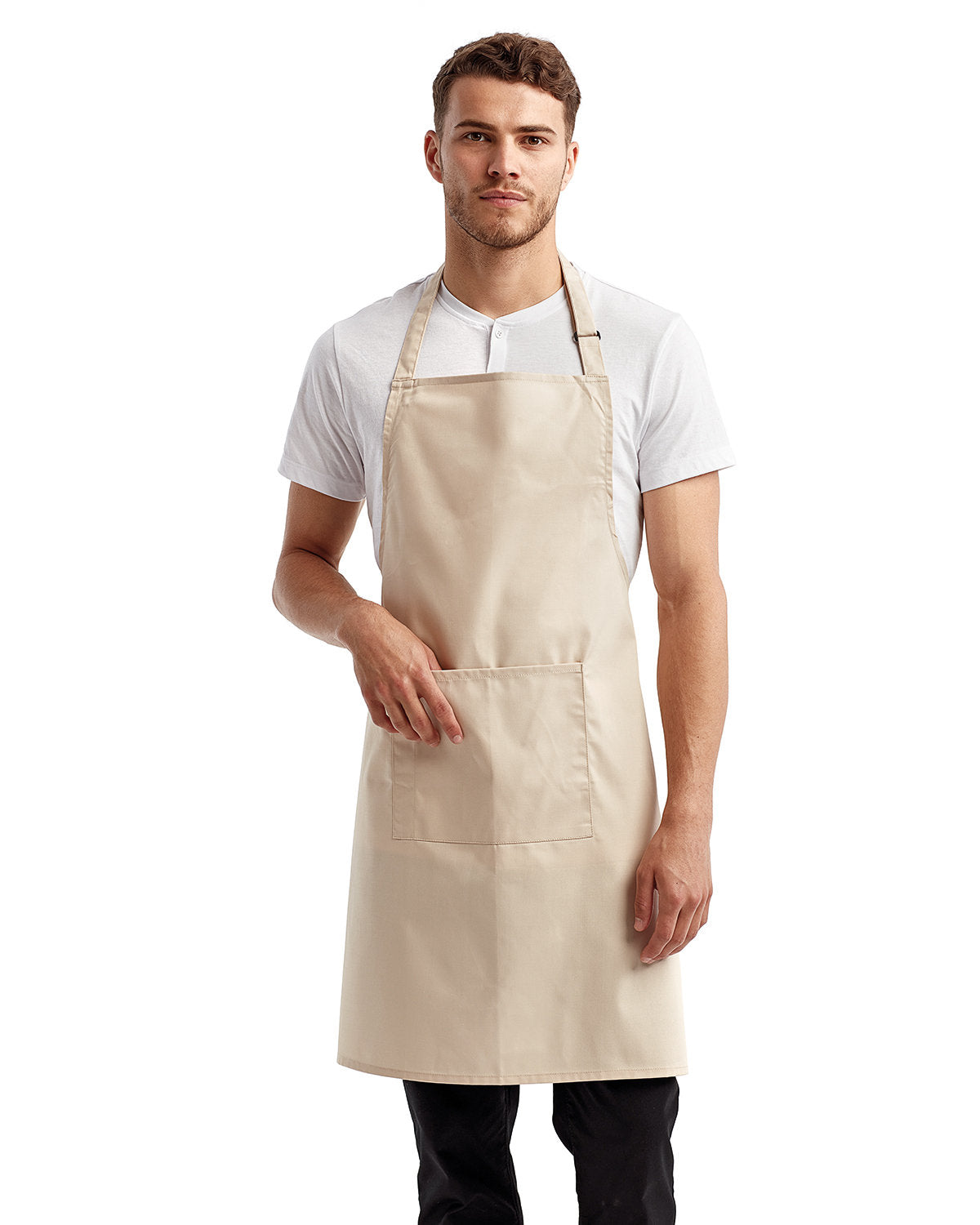 Artisan Harmony: The Unisex 'Colours' Sustainable Pocket Bib Apron from the Artisan Collection by Reprime
