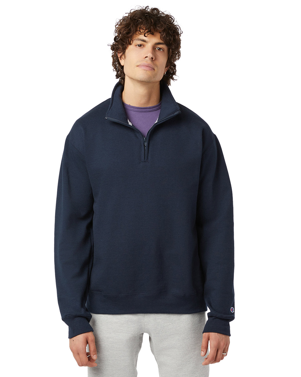 Champion Essential: The Unisex Powerblend Quarter-Zip Pullover