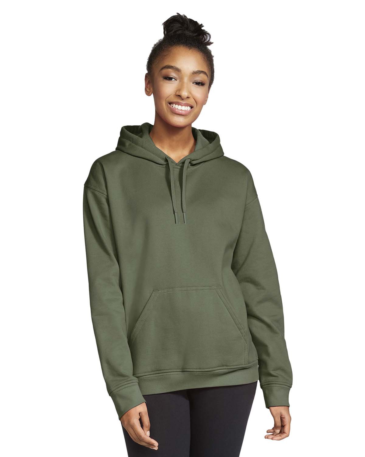 Gildan Adult Softstyle® Fleece Pullover Hooded Sweatshirt SF500