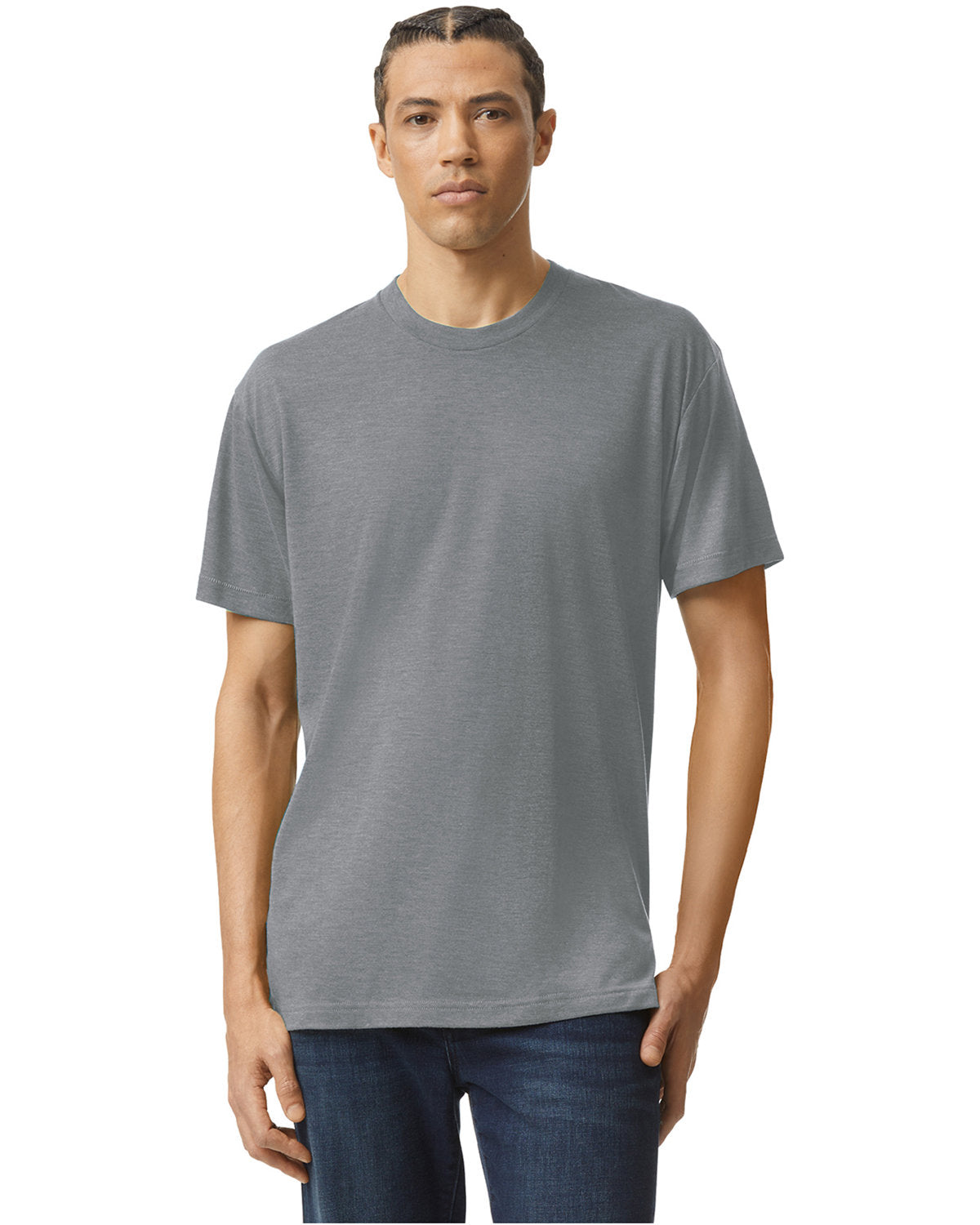 American Apparel Unisex Triblend USA Made Short-Sleeve Track T-Shirt - Apparel Globe