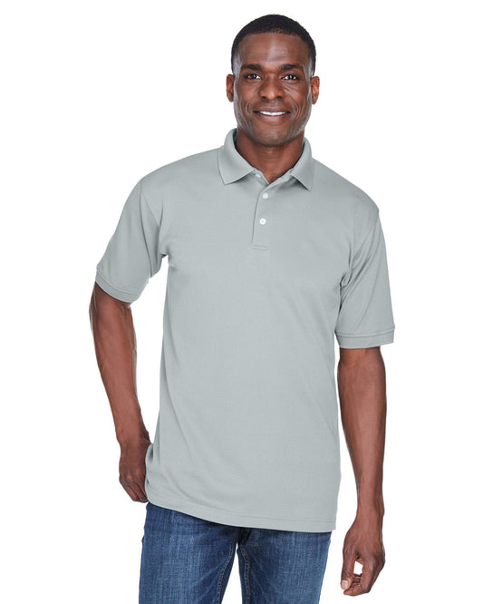 Cutting-Edge Comfort: UltraClub Men's Platinum Performance PiquÃ© Polo with TempControl Technology