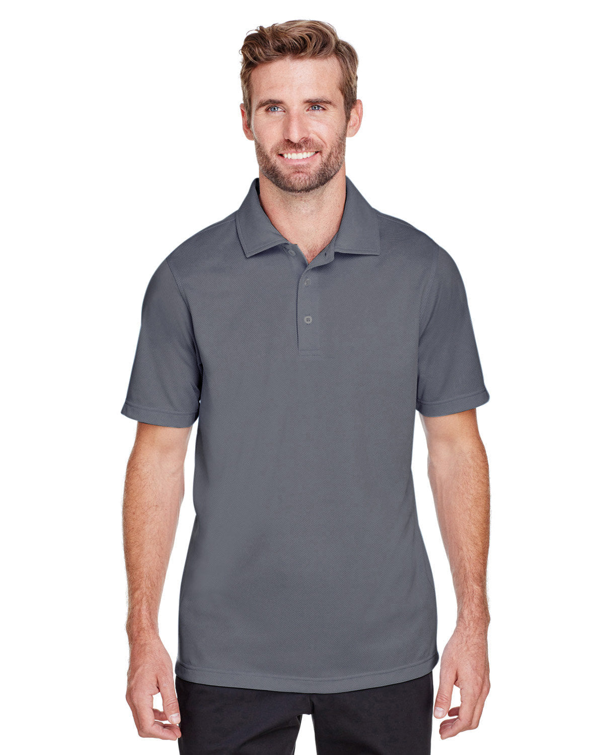 Effortless Performance: UltraClub Men's Cavalry Twill Performance Polo