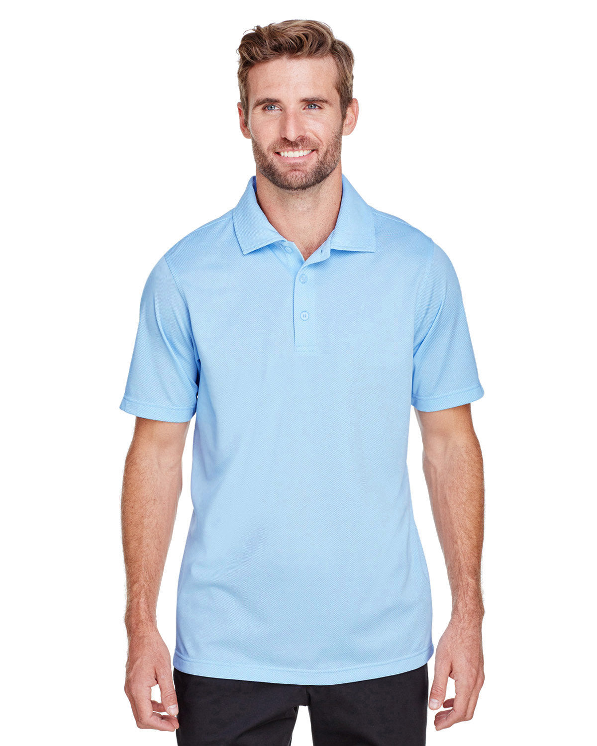 Effortless Performance: UltraClub Men's Cavalry Twill Performance Polo