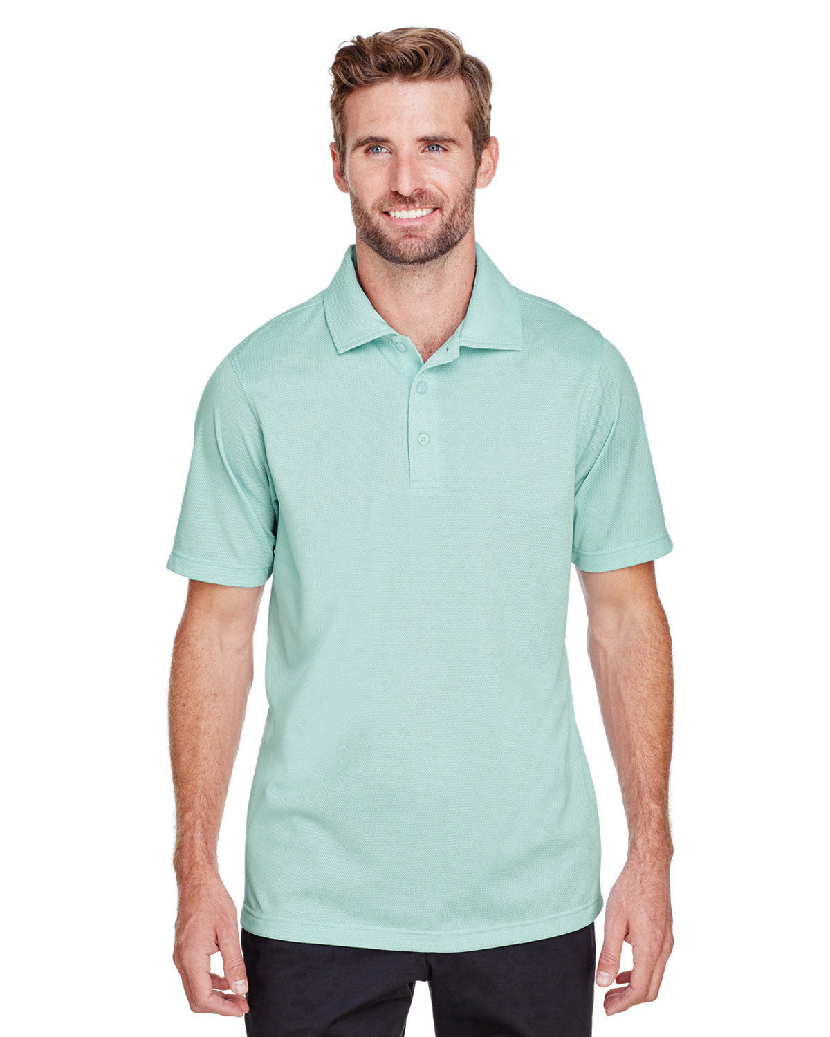 Effortless Performance: UltraClub Men's Cavalry Twill Performance Polo