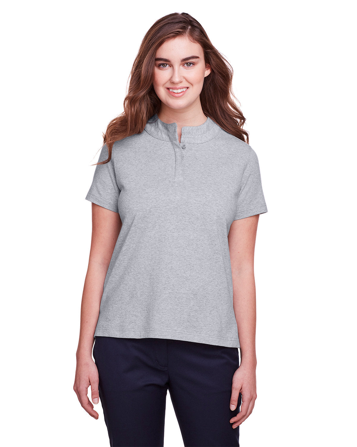 Effortless Flexibility: UltraClub Ladies' Lakeshore Stretch Cotton Performance Polo