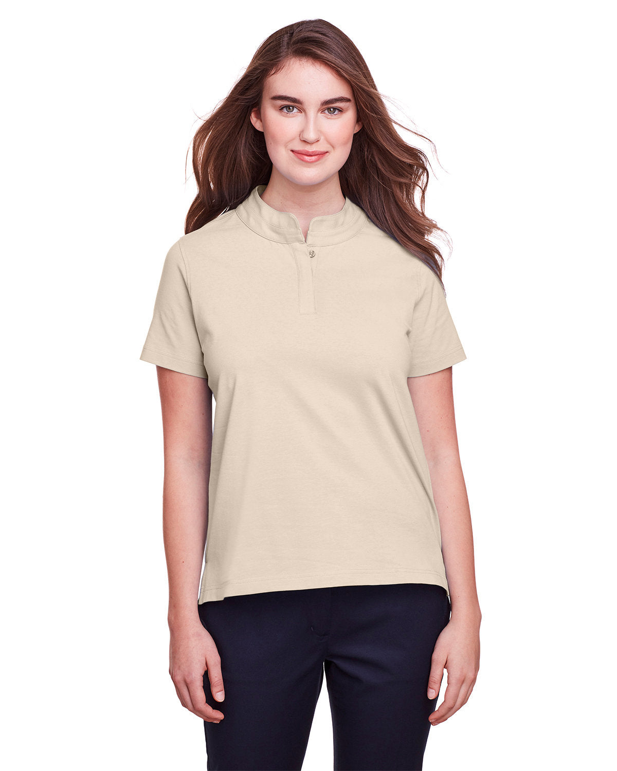 Effortless Flexibility: UltraClub Ladies' Lakeshore Stretch Cotton Performance Polo