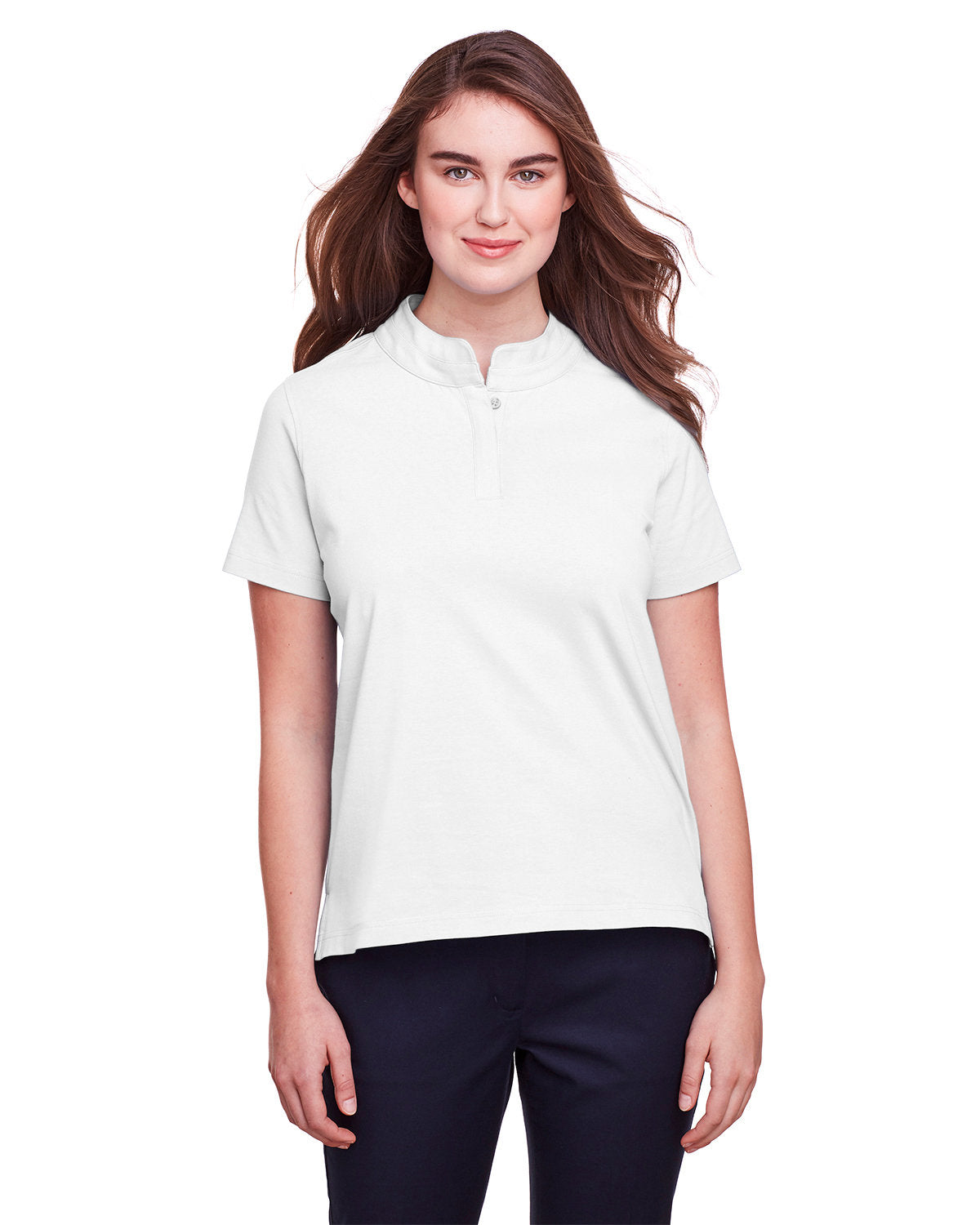 Effortless Flexibility: UltraClub Ladies' Lakeshore Stretch Cotton Performance Polo