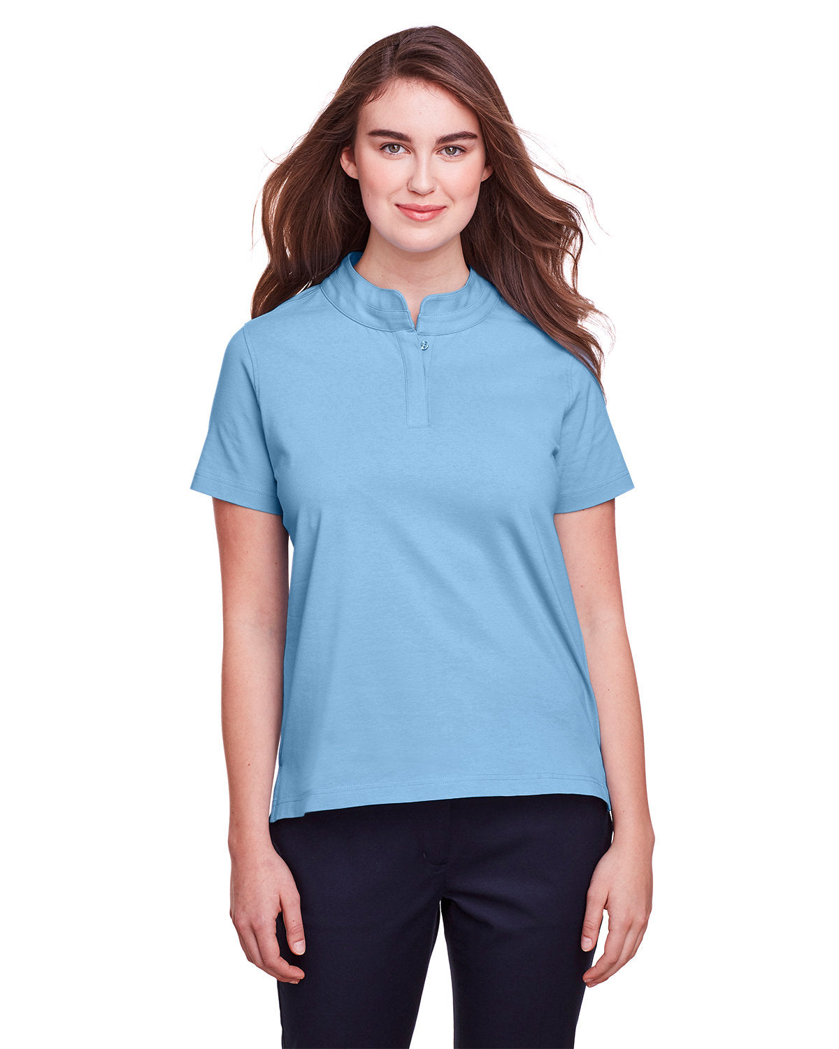 Effortless Flexibility: UltraClub Ladies' Lakeshore Stretch Cotton Performance Polo