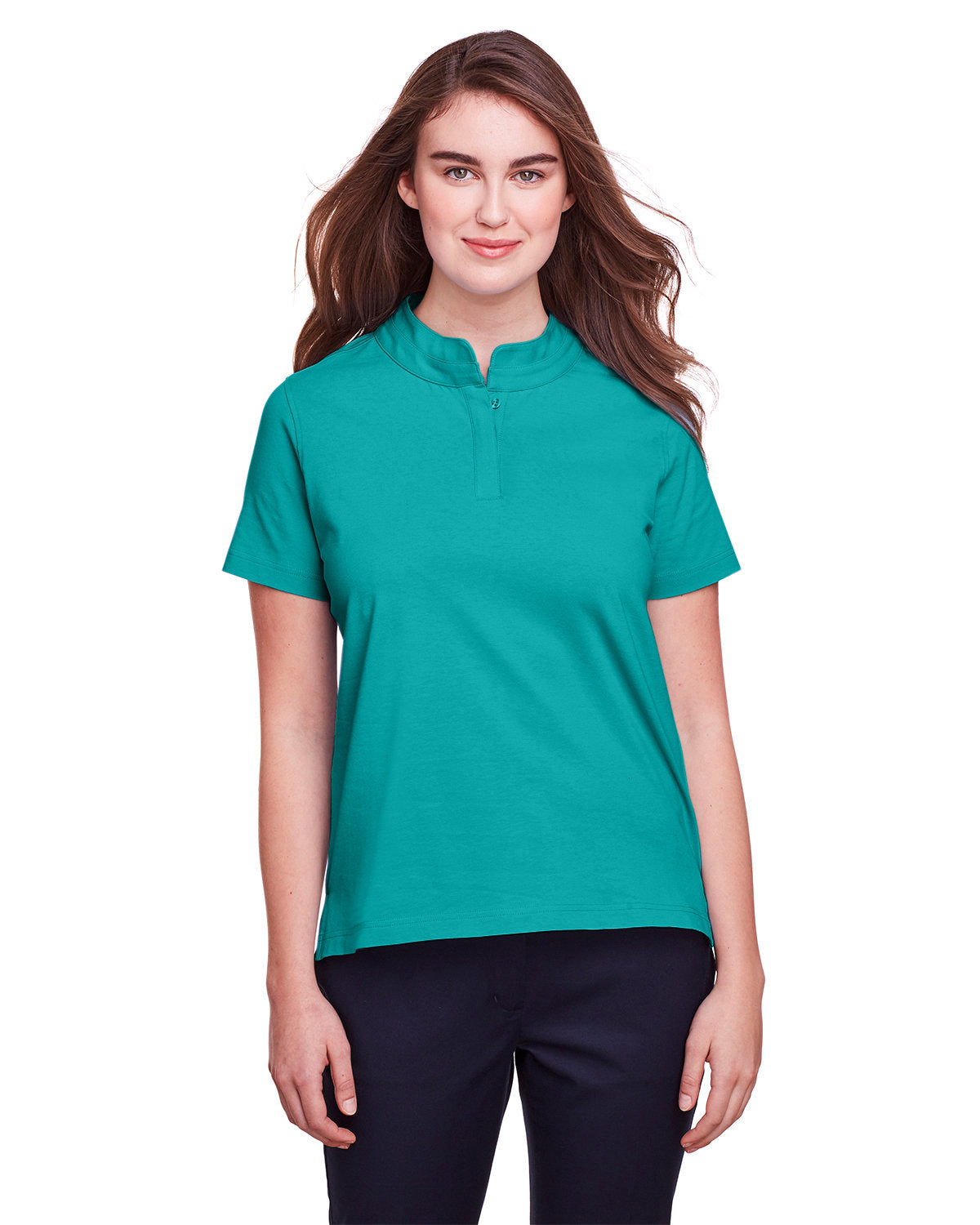 Effortless Flexibility: UltraClub Ladies' Lakeshore Stretch Cotton Performance Polo
