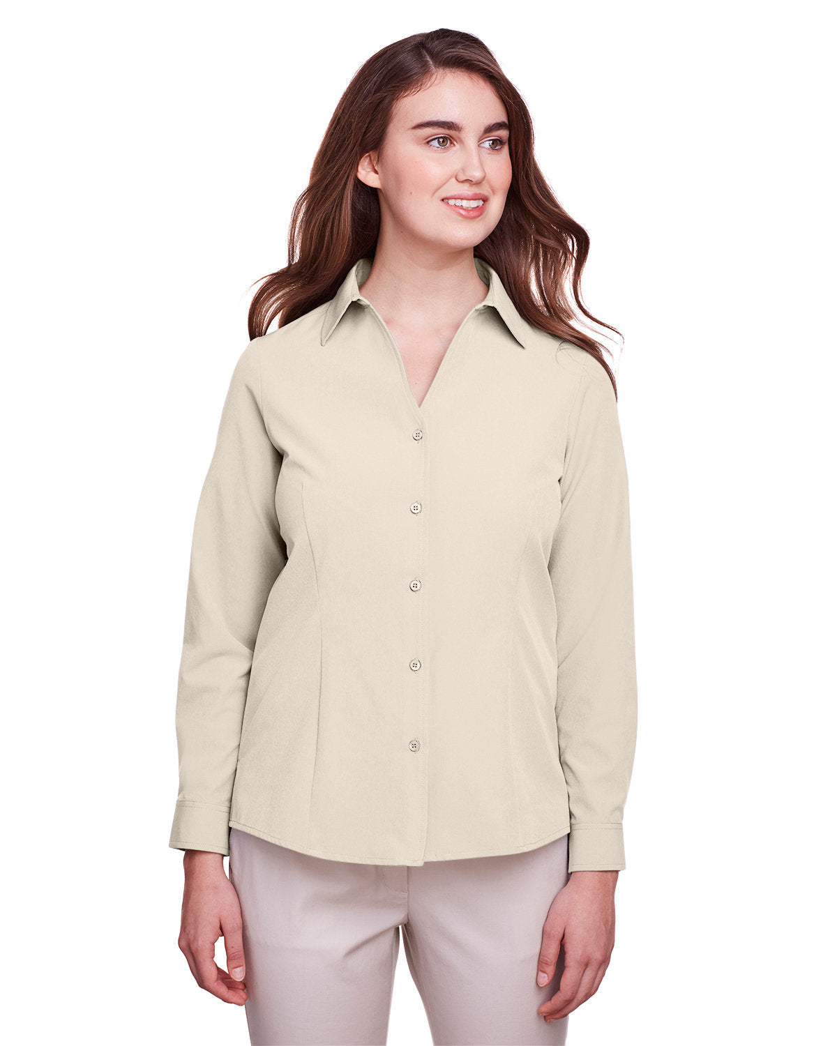 Enduring Elegance: UltraClub Ladies' Bradley Performance Woven Shirt