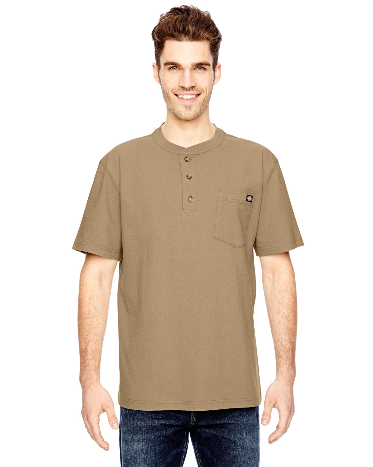 Dickies Men's 6.75 oz. Heavyweight WorkÂ Henley WS451
