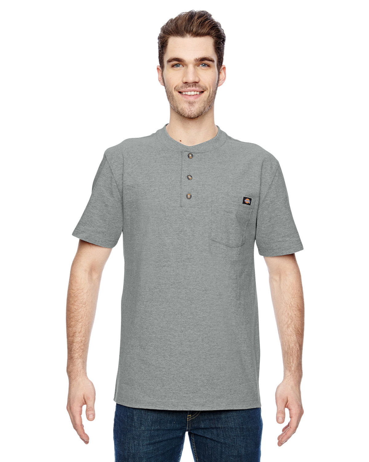 Dickies Men's 6.75 oz. Heavyweight WorkÂ Henley WS451