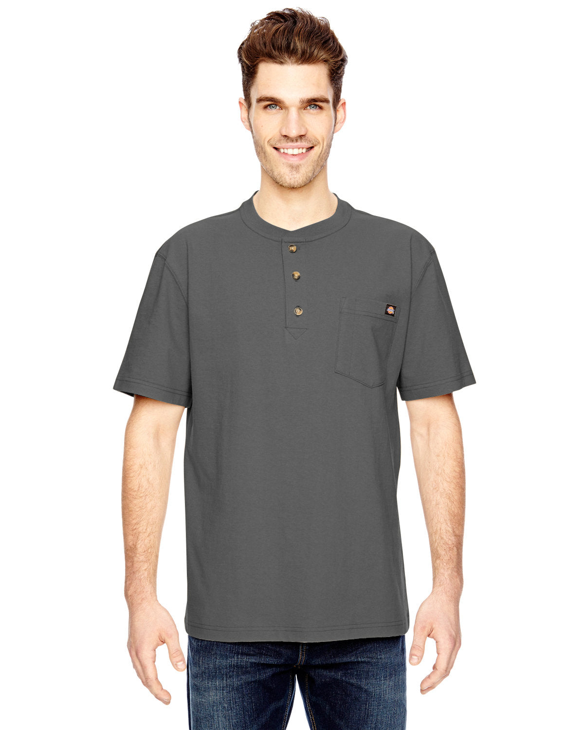 Dickies Men's 6.75 oz. Heavyweight WorkÂ Henley WS451