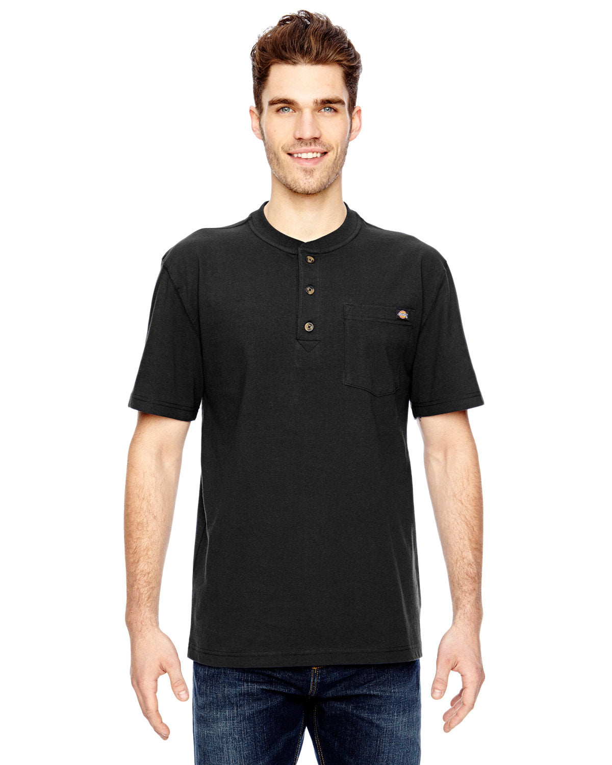 Dickies Men's 6.75 oz. Heavyweight WorkÂ Henley WS451
