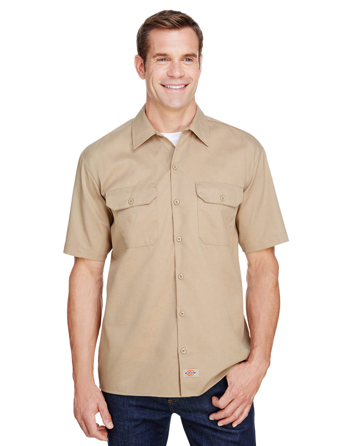 Dickies Men's FLEX Short-Sleeve Twill Work Shirt WS675
