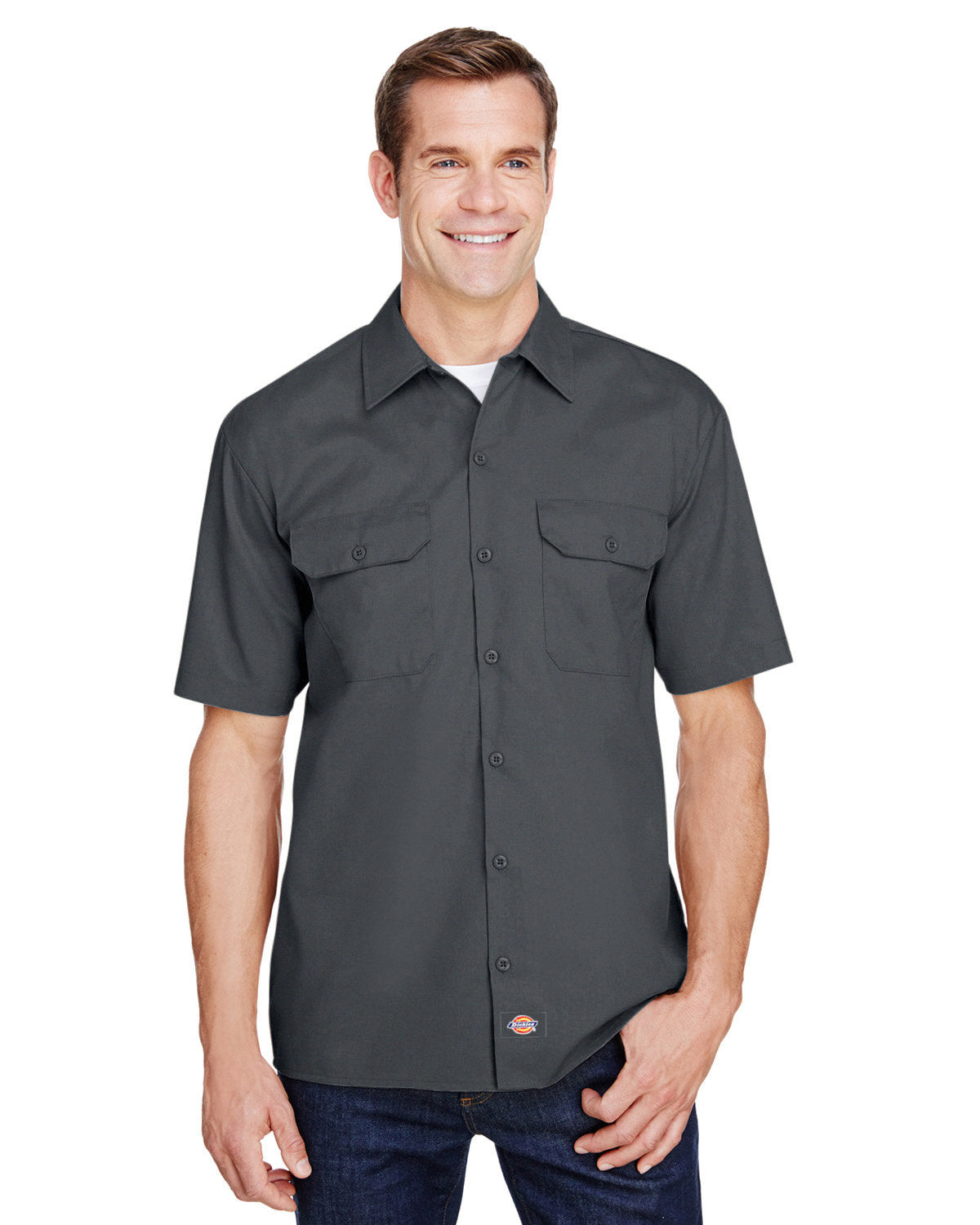 Dickies Men's FLEX Short-Sleeve Twill Work Shirt WS675